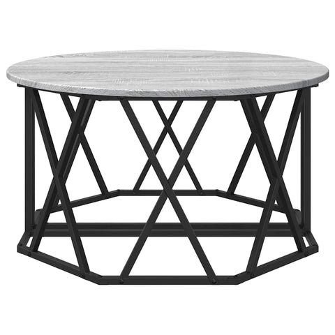 vidaXL Grey Sonoma Coffee Table 80x80x42 cm Made from Engineered Wood