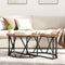 vidaXL Coffee Table - Vintage Style, 80x80x42 cm, Made of Engineered Wood