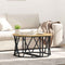 vidaXL Coffee Table Artisan Oak 31.5x31.5x16.5 inches Made from Engineered Wood