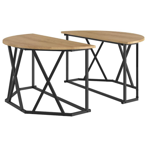 vidaXL Coffee Table Artisan Oak 31.5x31.5x16.5 inches Made from Engineered Wood