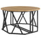 vidaXL Coffee Table Artisan Oak 31.5x31.5x16.5 inches Made from Engineered Wood