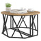 vidaXL Coffee Table Artisan Oak 31.5x31.5x16.5 inches Made from Engineered Wood