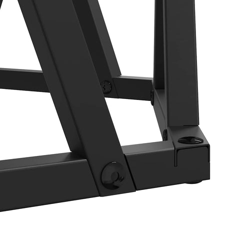 vidaXL Nesting Side Table 3 pcs Black oak 53 x 53 x 40 cm