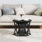 vidaXL Nesting Side Tables 3 pcs Black Oak Engineered Wood