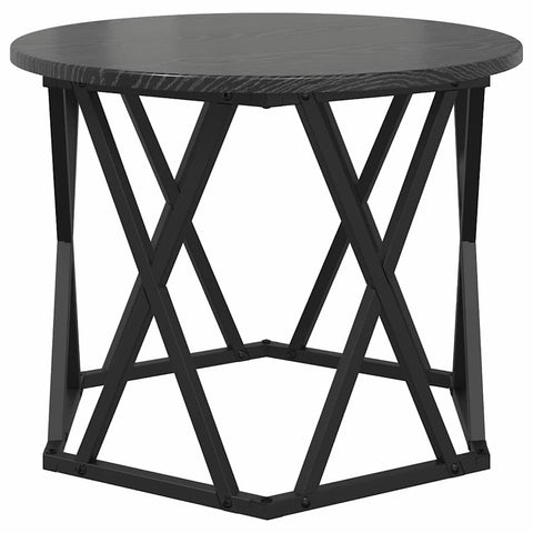 vidaXL Nesting Side Table 3 pcs Black oak 53 x 53 x 40 cm