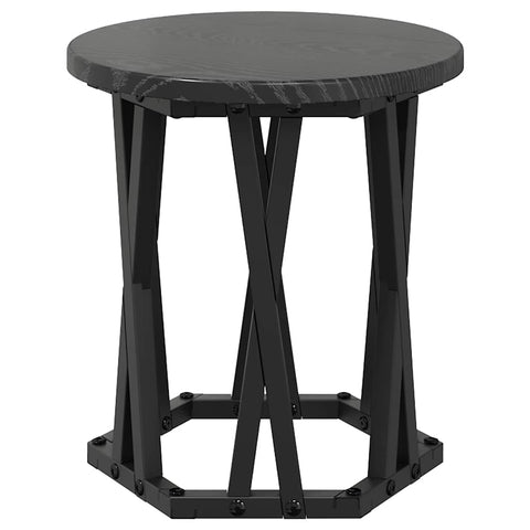 vidaXL Nesting Side Table 3 pcs Black oak 53 x 53 x 40 cm