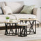 vidaXL Nesting Side Tables 3 pcs Sonoma Oak Engineered Wood