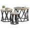 vidaXL Nesting Side Tables 3 pcs Sonoma Oak Engineered Wood