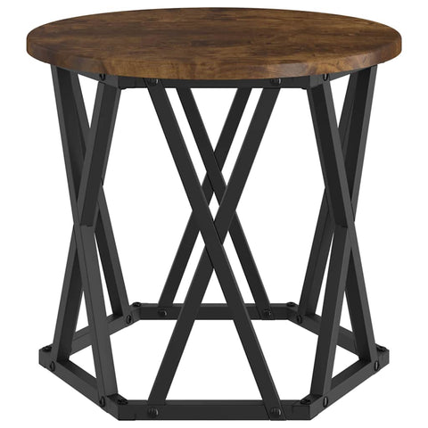 vidaXL Nesting Side Table 3 pcs Smoked oak 53 x 53 x 40 cm