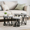 vidaXL Nesting Side Tables 3 pcs Grey Sonoma Engineered Wood