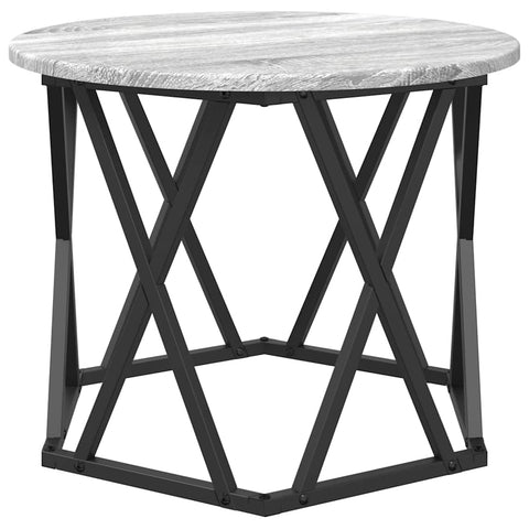 vidaXL Nesting Side Table 3 pcs Grey sonoma 53 x 53 x 40 cm