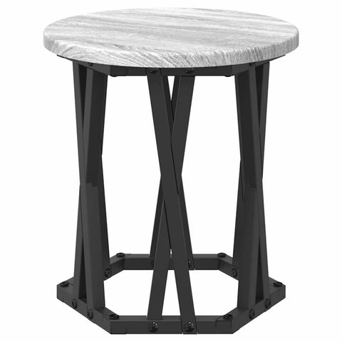 vidaXL Nesting Side Table 3 pcs Grey sonoma 53 x 53 x 40 cm