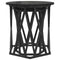 vidaXL Black oak Wood and Metal Medium Durable Coffee Table