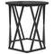 vidaXL Black oak Wood and Metal Medium Durable Coffee Table