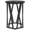 vidaXL Black oak Wood and Metal Medium Durable Coffee Table