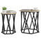 vidaXL Side Tables 2 pcs Sonoma Oak Engineered Wood