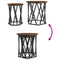vidaXL Side Tables 2 pcs Smoked Oak Engineered Wood