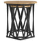 vidaXL Artisan oak MDF, Metal Medium Coffee Table Round Industrial