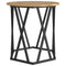 vidaXL Artisan oak MDF, Metal Medium Coffee Table Round Industrial