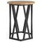 vidaXL Artisan oak MDF, Metal Medium Coffee Table Round Industrial