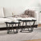 vidaXL Side Tables 2 pcs Black Oak Engineered Wood