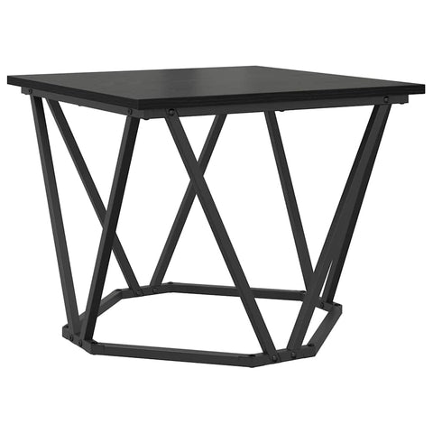 vidaXL Side Table Set 2 pcs Black oak 50 x 50 x 40 cm