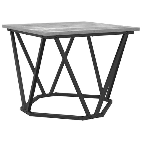 vidaXL Side Table Set 2 pcs Grey sonoma 50 x 50 x 40 cm