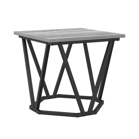 vidaXL Side Table Set 2 pcs Grey sonoma 50 x 50 x 40 cm