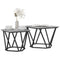 vidaXL 2 Piece Side Table Set Grey Sonoma Engineered Wood