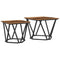 vidaXL Side Tables 2 pcs Old Wood Engineered Wood