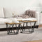 vidaXL Side Table Set 2 pcs Artisan oak 50 x 50 x 40 cm