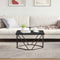 vidaXL Coffee Table Black Oak 80x80x45 cm Engineered Wood