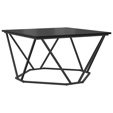 vidaXL Coffee Table Black Oak 80x80x45 cm Engineered Wood