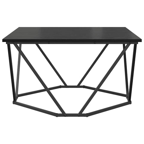 vidaXL Coffee Table Black Oak 80x80x45 cm Engineered Wood