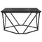 vidaXL Coffee Table Black Oak 80x80x45 cm Engineered Wood