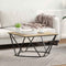 vidaXL Coffee Table Sonoma Oak 80x80x45 cm Engineered Wood