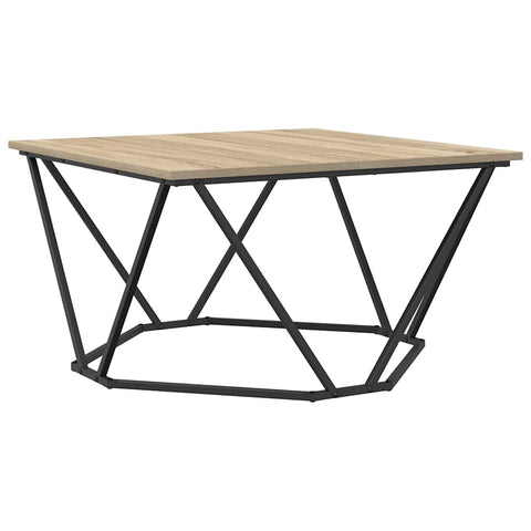 vidaXL Coffee Table Sonoma Oak 80x80x45 cm Engineered Wood