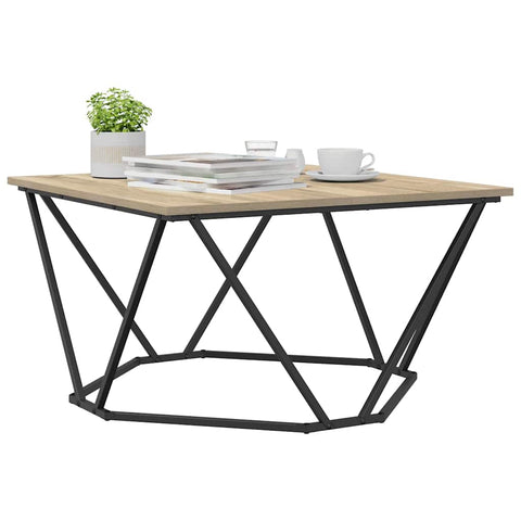 vidaXL Coffee Table Sonoma Oak 80x80x45 cm Engineered Wood
