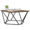 vidaXL Coffee Table Smoked Oak 80x80x45 cm Engineered Wood