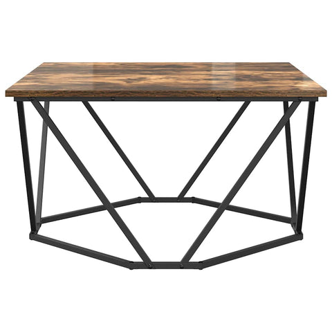 vidaXL Coffee Table Smoked Oak 80x80x45 cm Engineered Wood