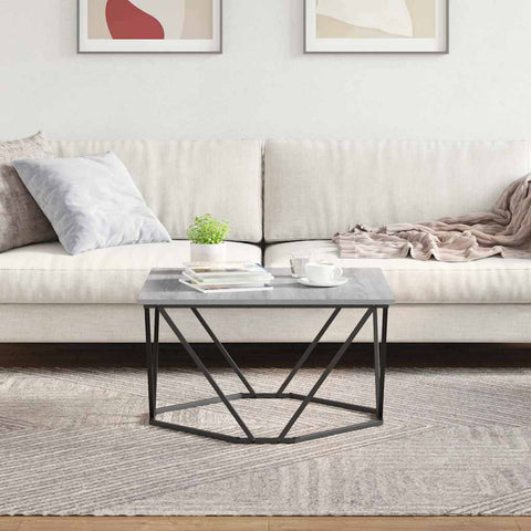 vidaXL Coffee Table Grey Sonoma 80x80x45 cm Engineered Wood