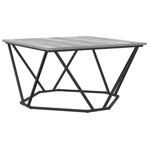 vidaXL Coffee Table Grey Sonoma 80x80x45 cm Engineered Wood
