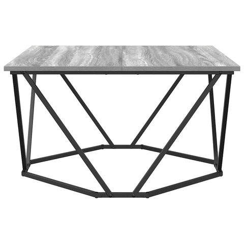 vidaXL Coffee Table Grey Sonoma 80x80x45 cm Engineered Wood