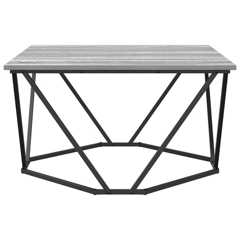 vidaXL Coffee Table Grey Sonoma 80x80x45 cm Engineered Wood