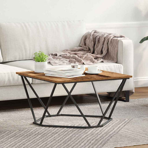 vidaXL Coffee Table Old Wood 80x80x45 cm Engineered Wood