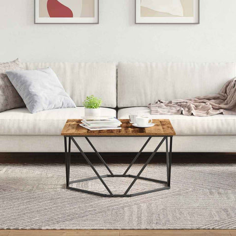 vidaXL Coffee Table Old Wood 80x80x45 cm Engineered Wood