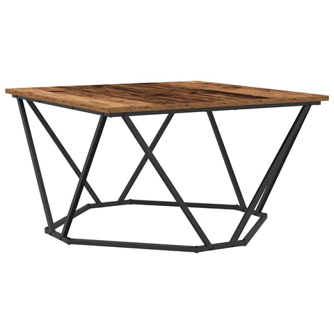 vidaXL Coffee Table Old Wood 80x80x45 cm Engineered Wood