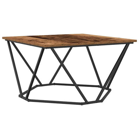 vidaXL Coffee Table Old Wood 80x80x45 cm Engineered Wood
