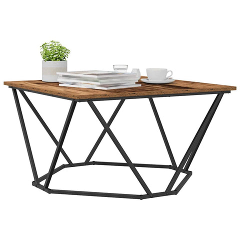 vidaXL Coffee Table Old Wood 80x80x45 cm Engineered Wood