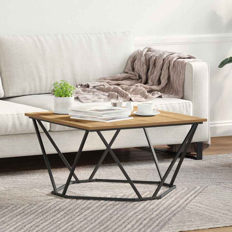 vidaXL Coffee Table Artisan Oak 80x80x45 cm Engineered Wood